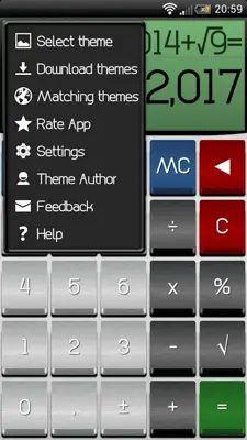 Skinnable Calculator android App screenshot 10