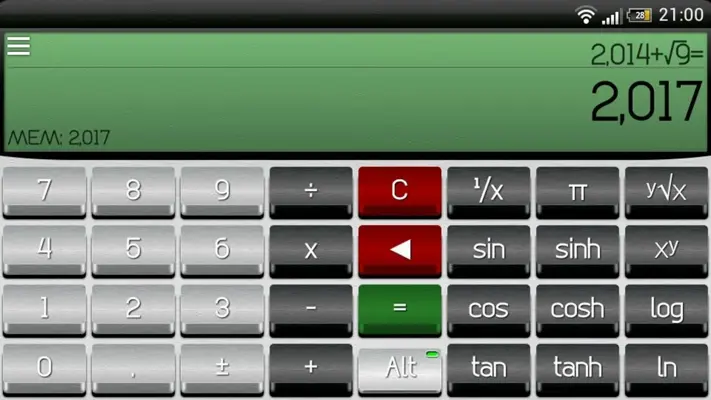 Skinnable Calculator android App screenshot 4